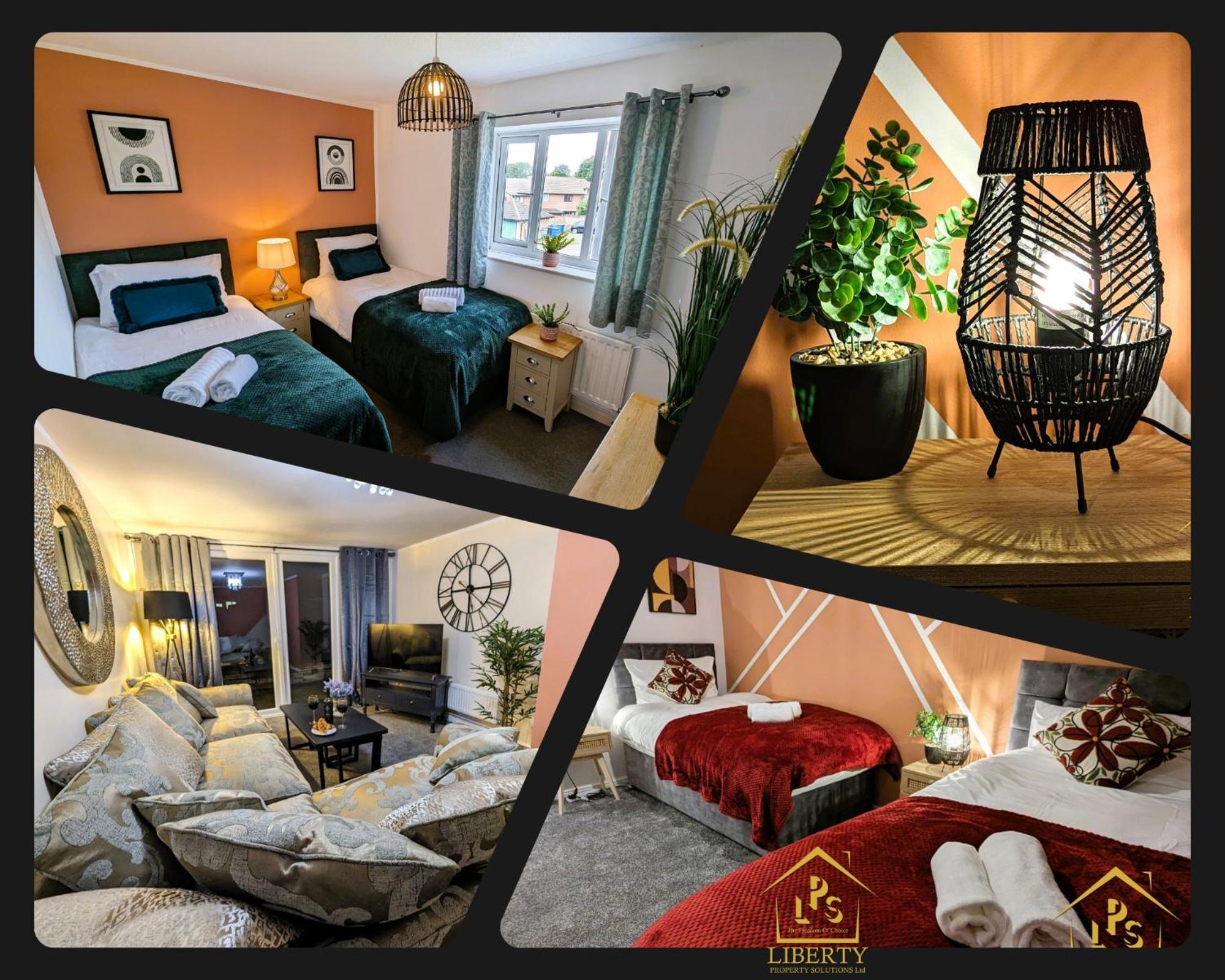 6 Guests * 4 Bedroom * Free Wi-Fi *Huntingdon Bagian luar foto