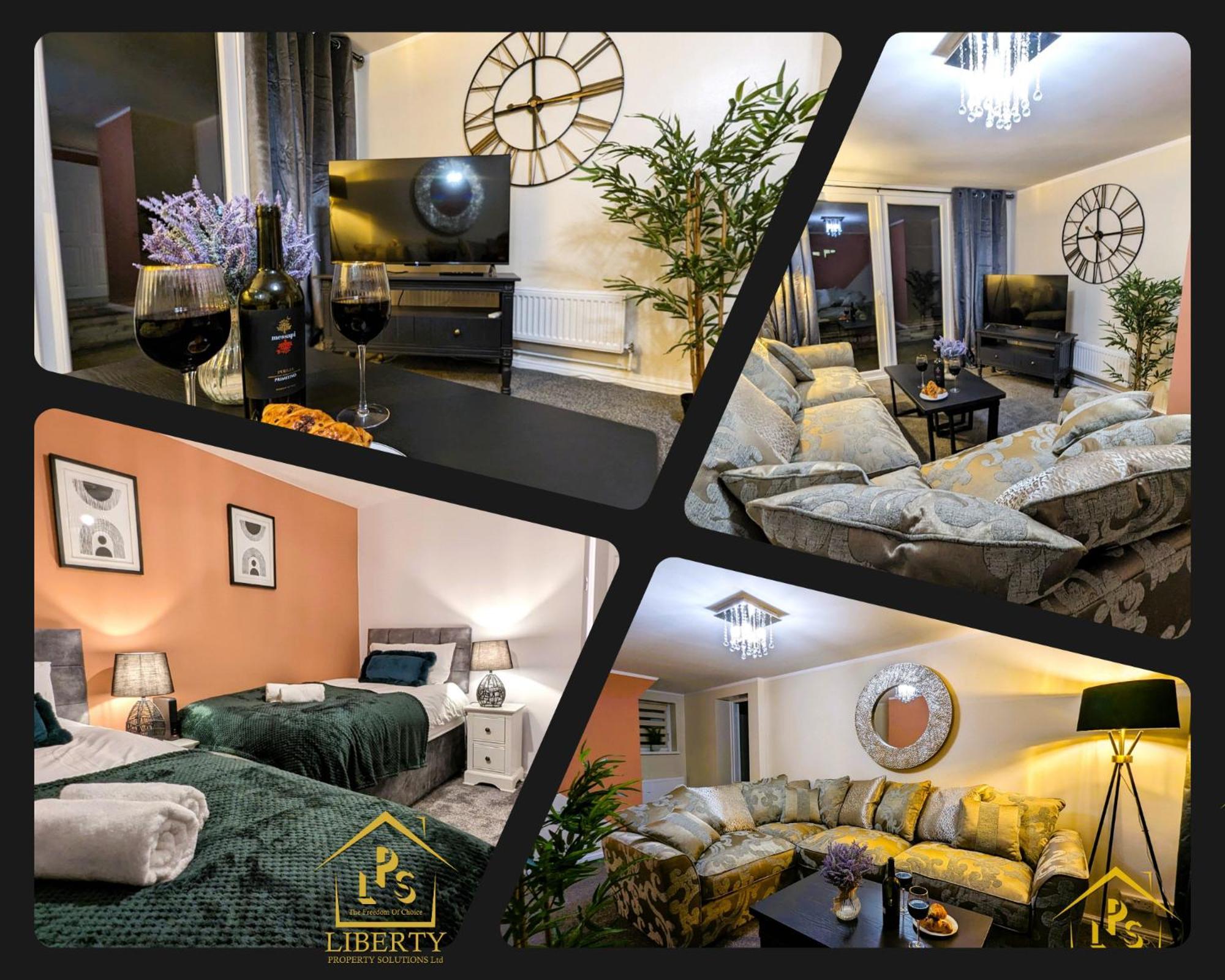 6 Guests * 4 Bedroom * Free Wi-Fi *Huntingdon Bagian luar foto